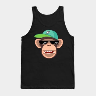 wild and funny monkey dj Tank Top